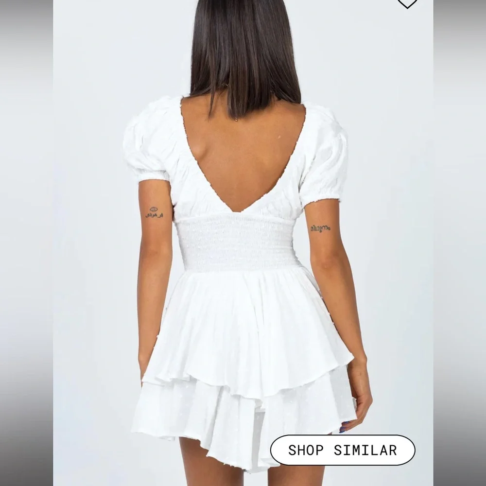 Princess Polly Perry Romper - White - Size 4 - NWT - Picture 3 of 6